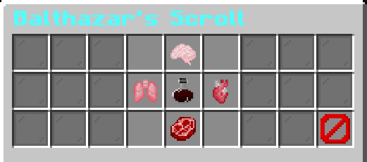 Balthazar's Scroll crafting recipe