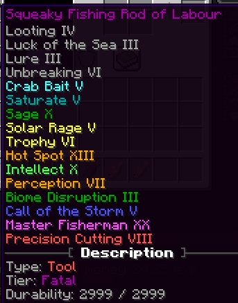 Example of a maxed out fishing rod.