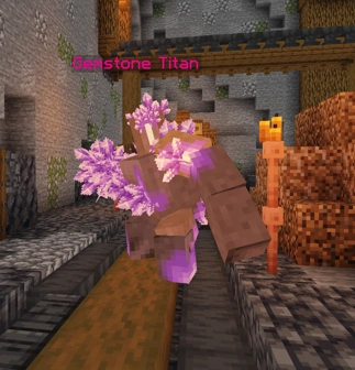 Gemstone Titan, big melee mob with abilities (fatal)