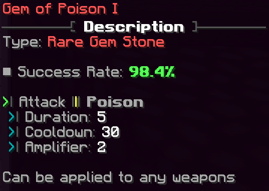 Rare gem poison