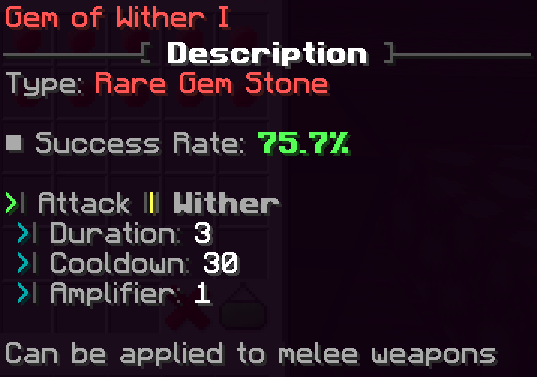 Rare gem wither