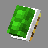 Uncommon green turtle shell