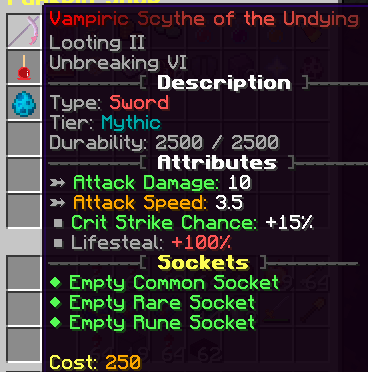 Vampiric Scythe of the Undying